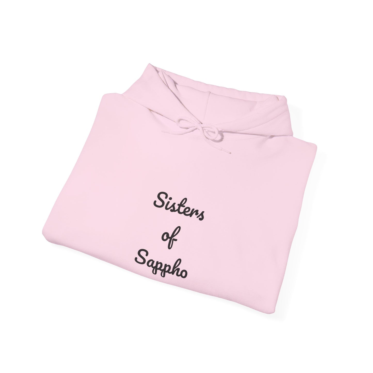 Sisters of Sappho Unisex Hooded Sweatshirt - Black Text