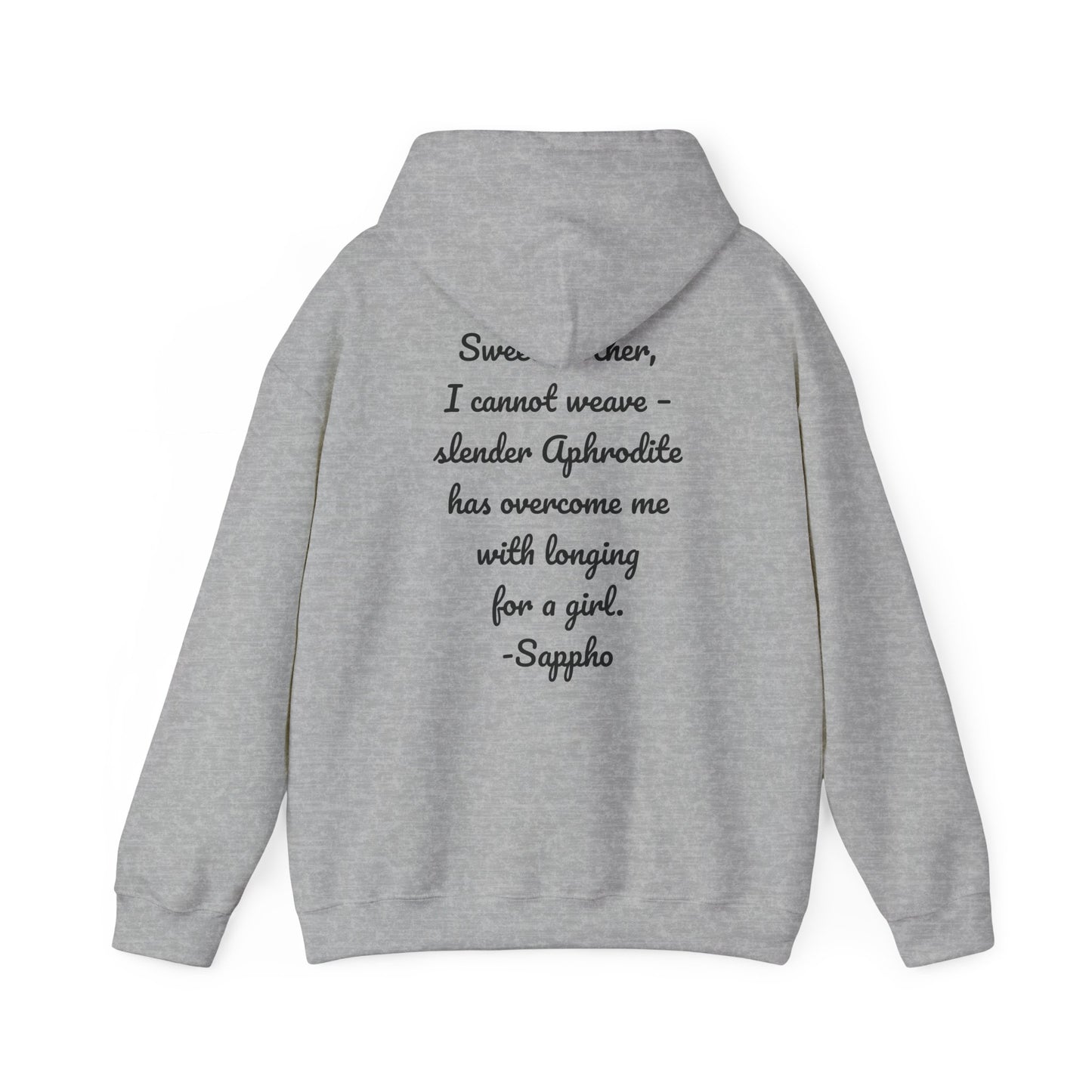 Sisters of Sappho Unisex Hooded Sweatshirt - Black Text