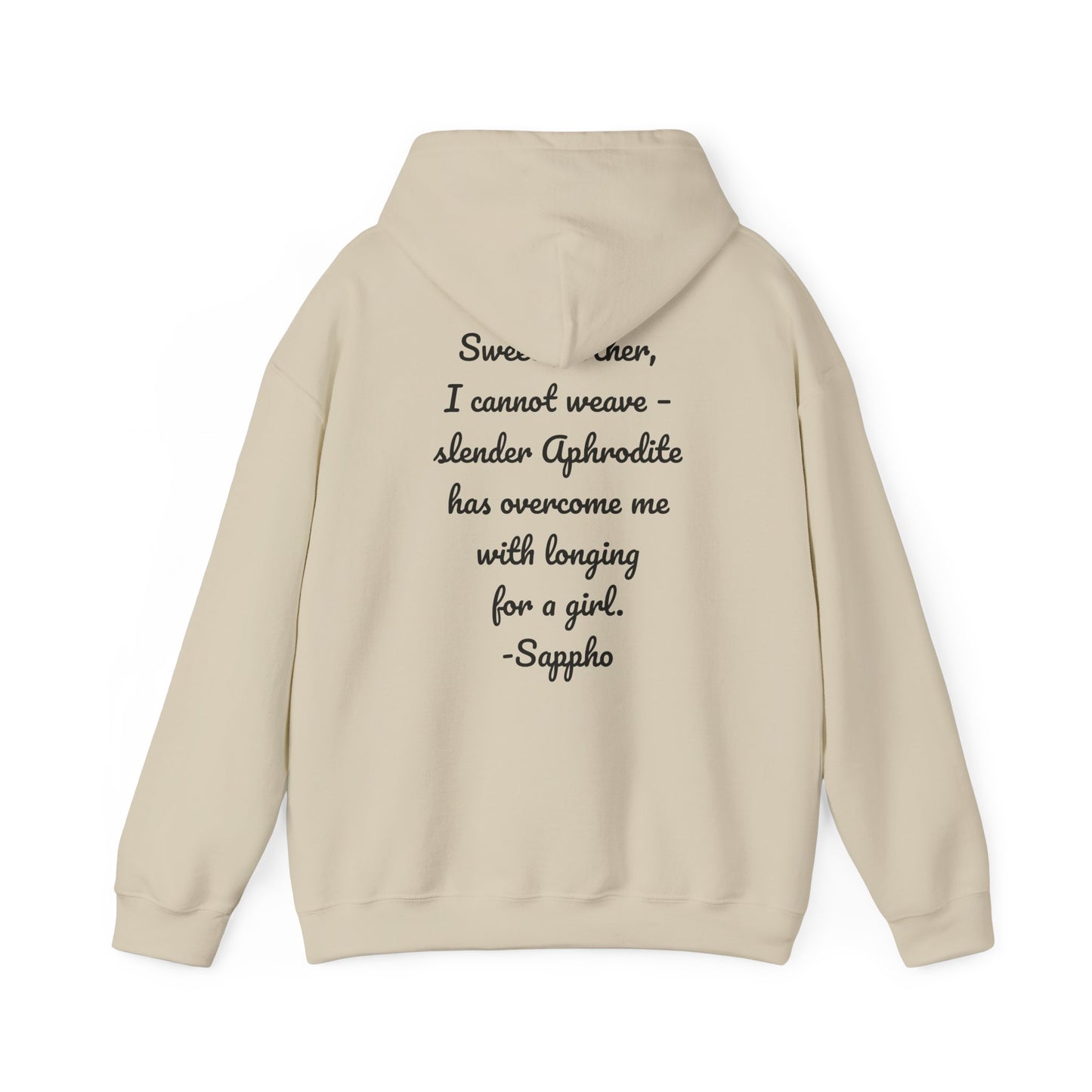 Sisters of Sappho Unisex Hooded Sweatshirt - Black Text