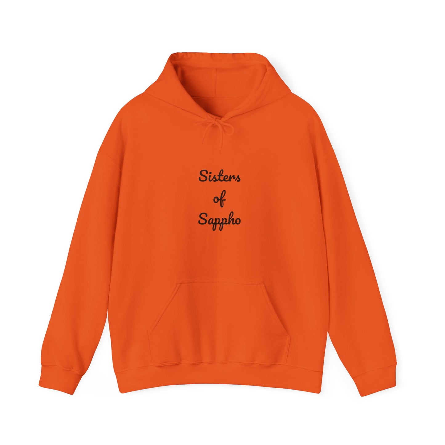 Sisters of Sappho Unisex Hooded Sweatshirt - Black Text