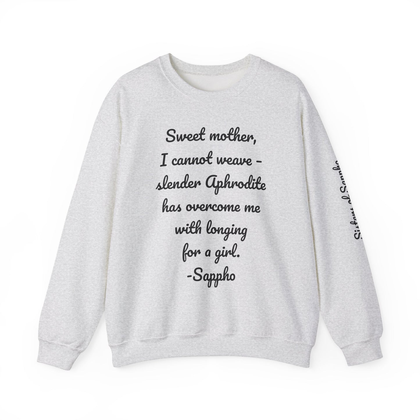 Sisters of Sappho Unisex Crewneck Sweatshirt - Black Text