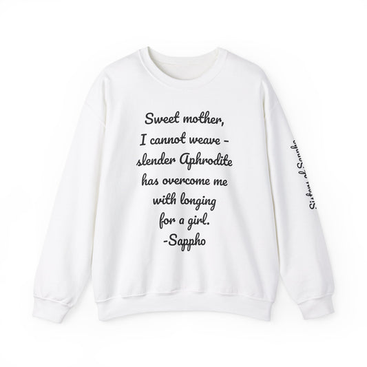 Sisters of Sappho Unisex Crewneck Sweatshirt - Black Text