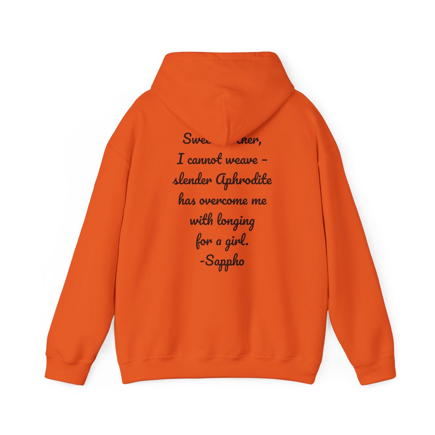 Sisters of Sappho Unisex Hooded Sweatshirt - Black Text