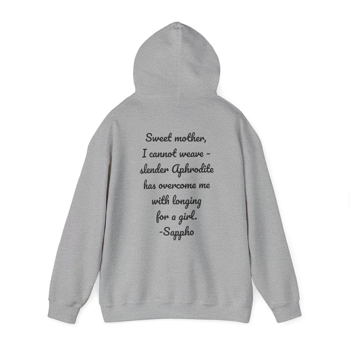 Sisters of Sappho Unisex Hooded Sweatshirt - Black Text