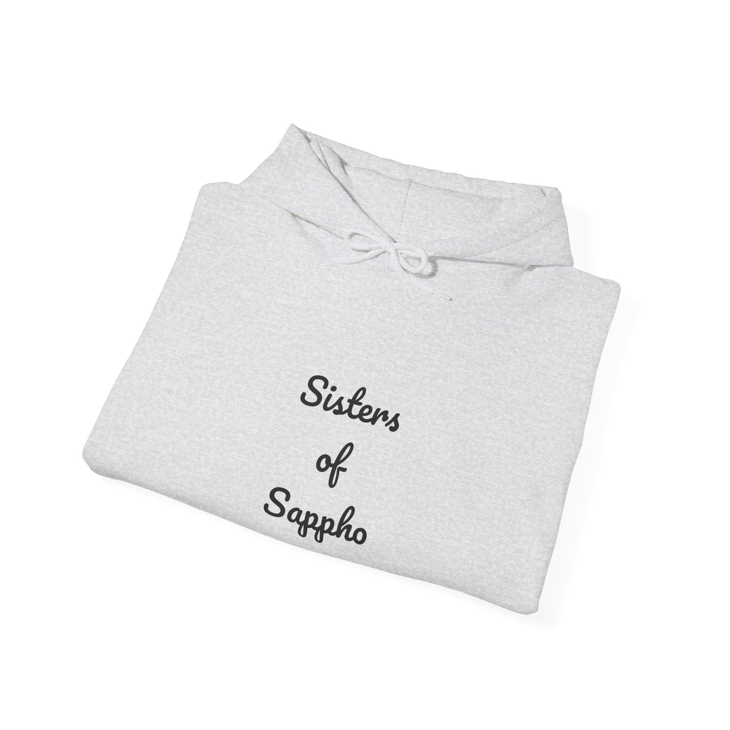 Sisters of Sappho Unisex Hooded Sweatshirt - Black Text