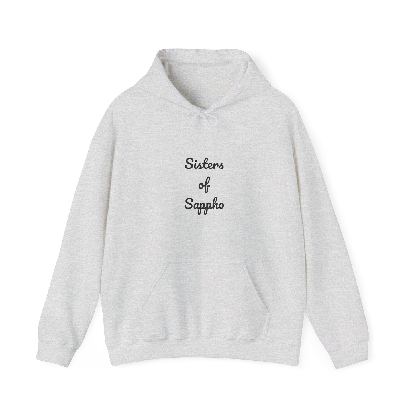 Sisters of Sappho Unisex Hooded Sweatshirt - Black Text