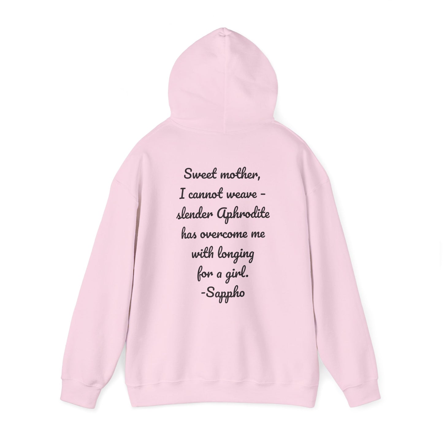 Sisters of Sappho Unisex Hooded Sweatshirt - Black Text