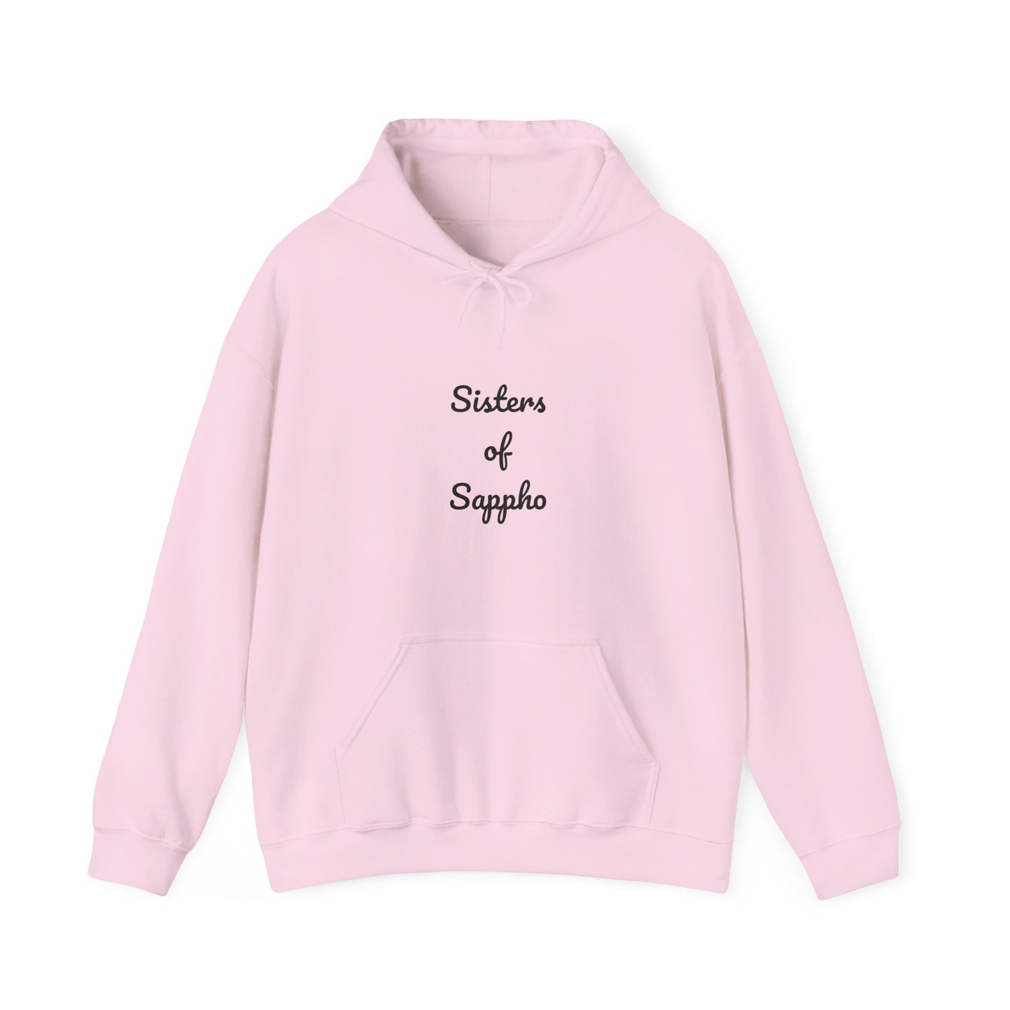 Sisters of Sappho Unisex Hooded Sweatshirt - Black Text