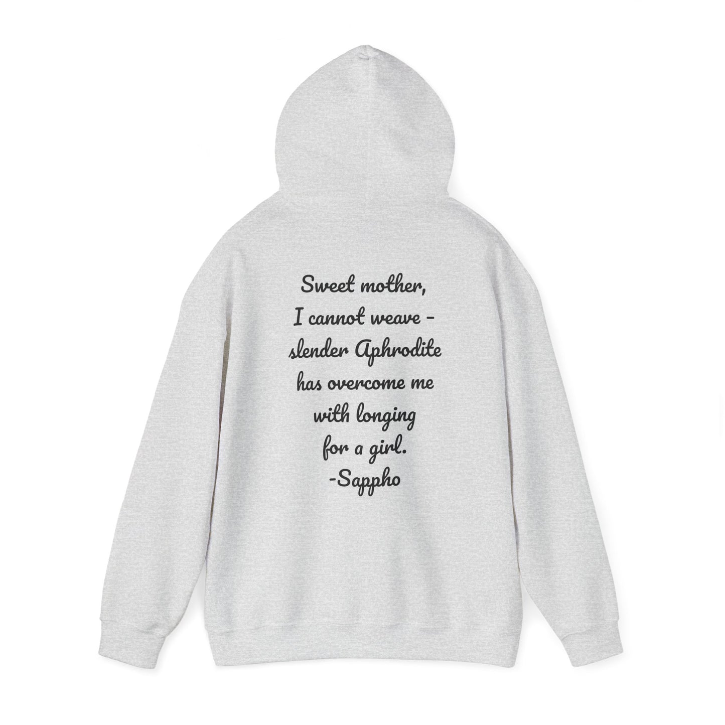 Sisters of Sappho Unisex Hooded Sweatshirt - Black Text