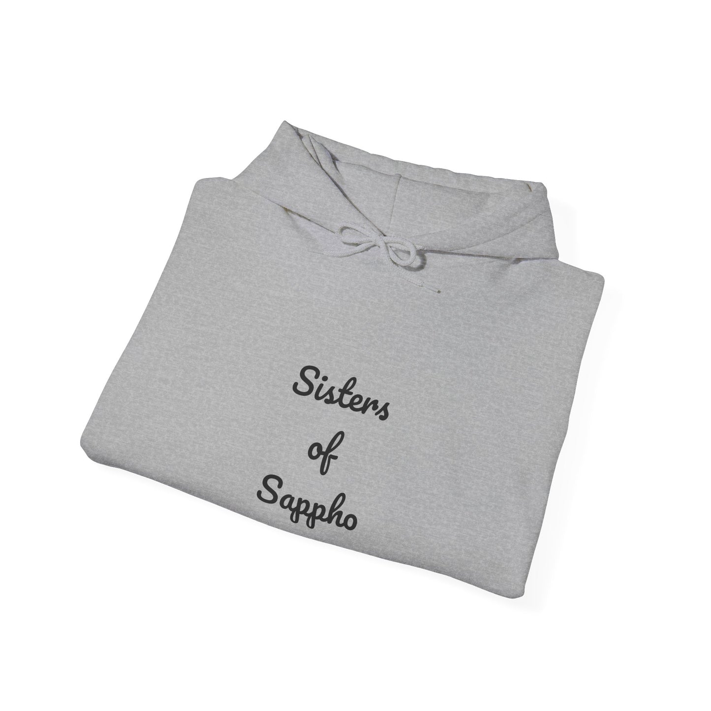 Sisters of Sappho Unisex Hooded Sweatshirt - Black Text