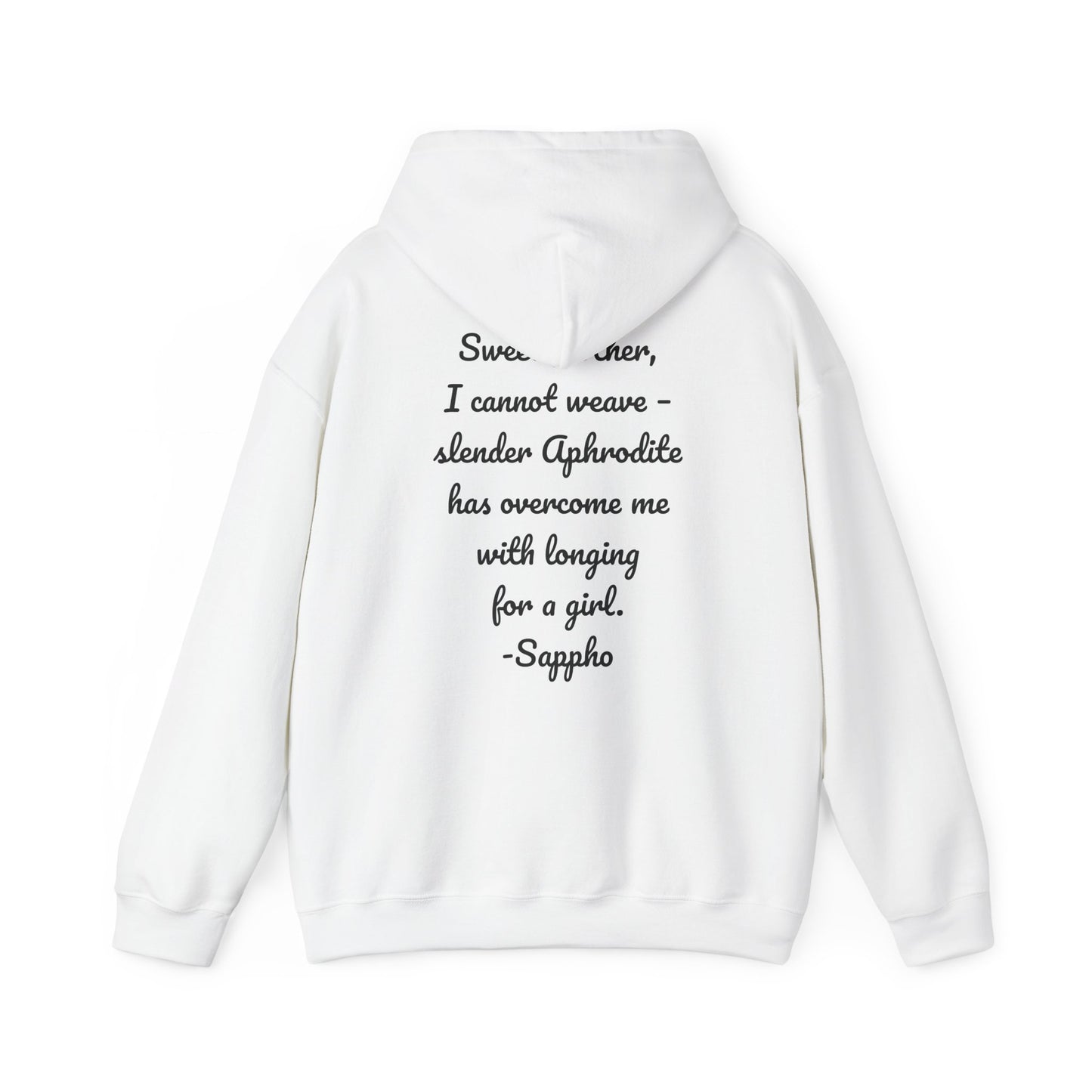 Sisters of Sappho Unisex Hooded Sweatshirt - Black Text