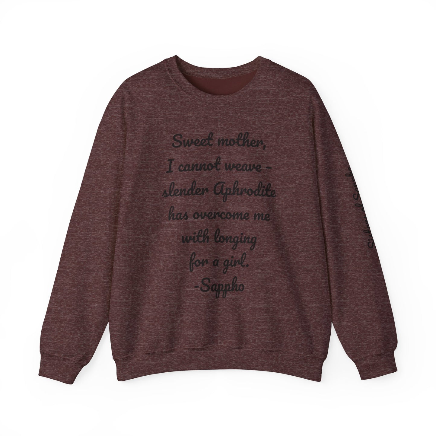 Sisters of Sappho Unisex Crewneck Sweatshirt - Black Text