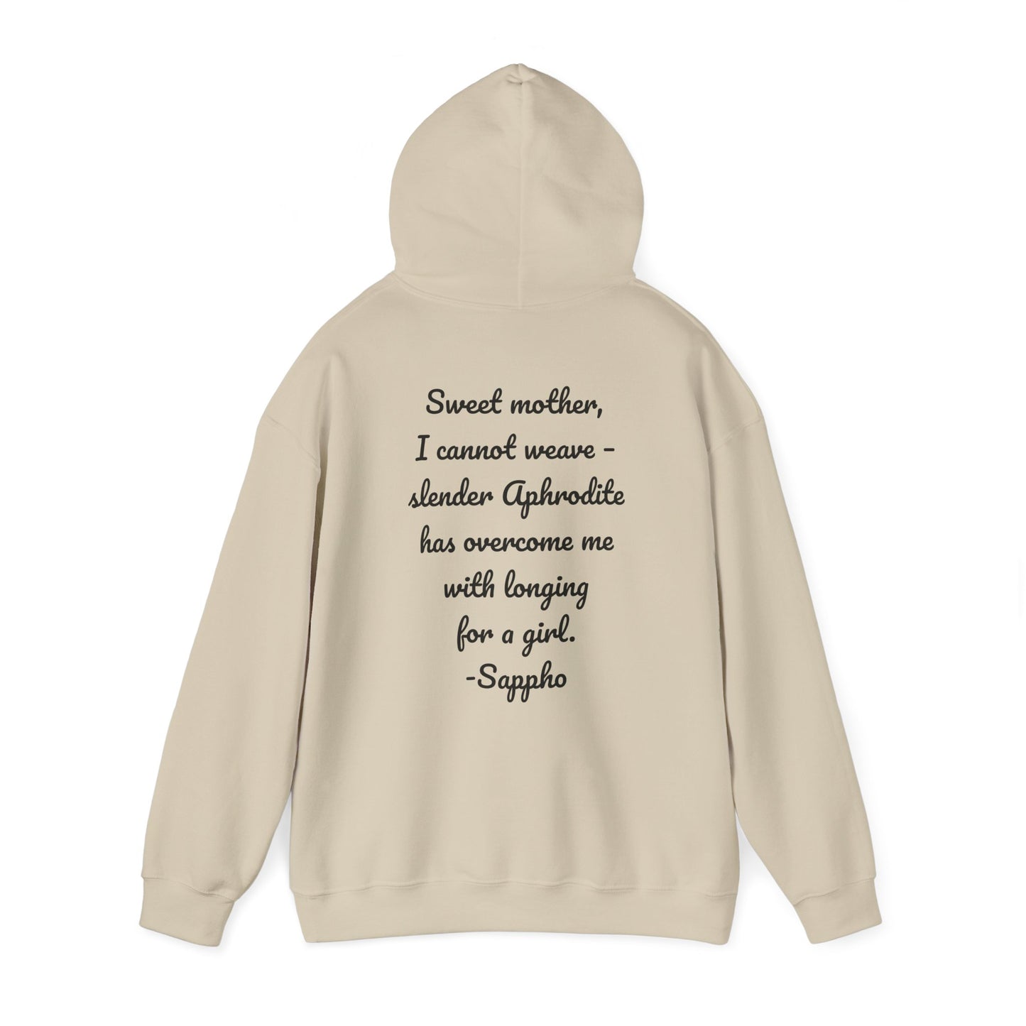 Sisters of Sappho Unisex Hooded Sweatshirt - Black Text