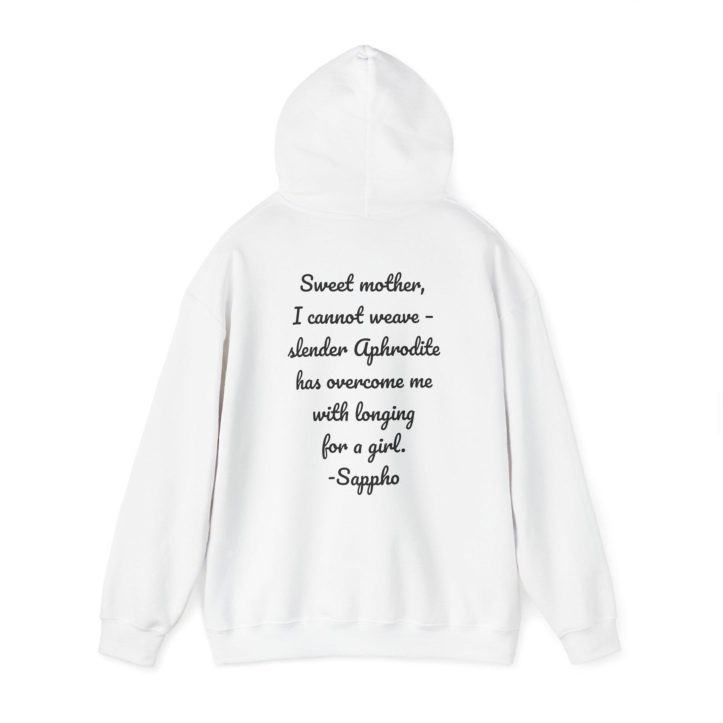 Sisters of Sappho Unisex Hooded Sweatshirt - Black Text