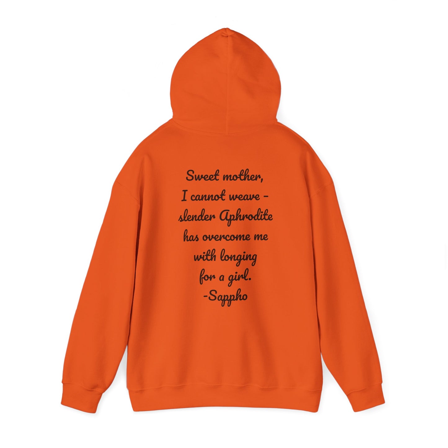 Sisters of Sappho Unisex Hooded Sweatshirt - Black Text